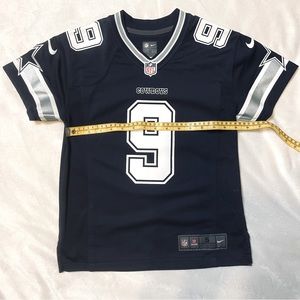 Dallas Cowboys Tony Romo Youth Boys Small Football Jersey Blue NFL Sports #9